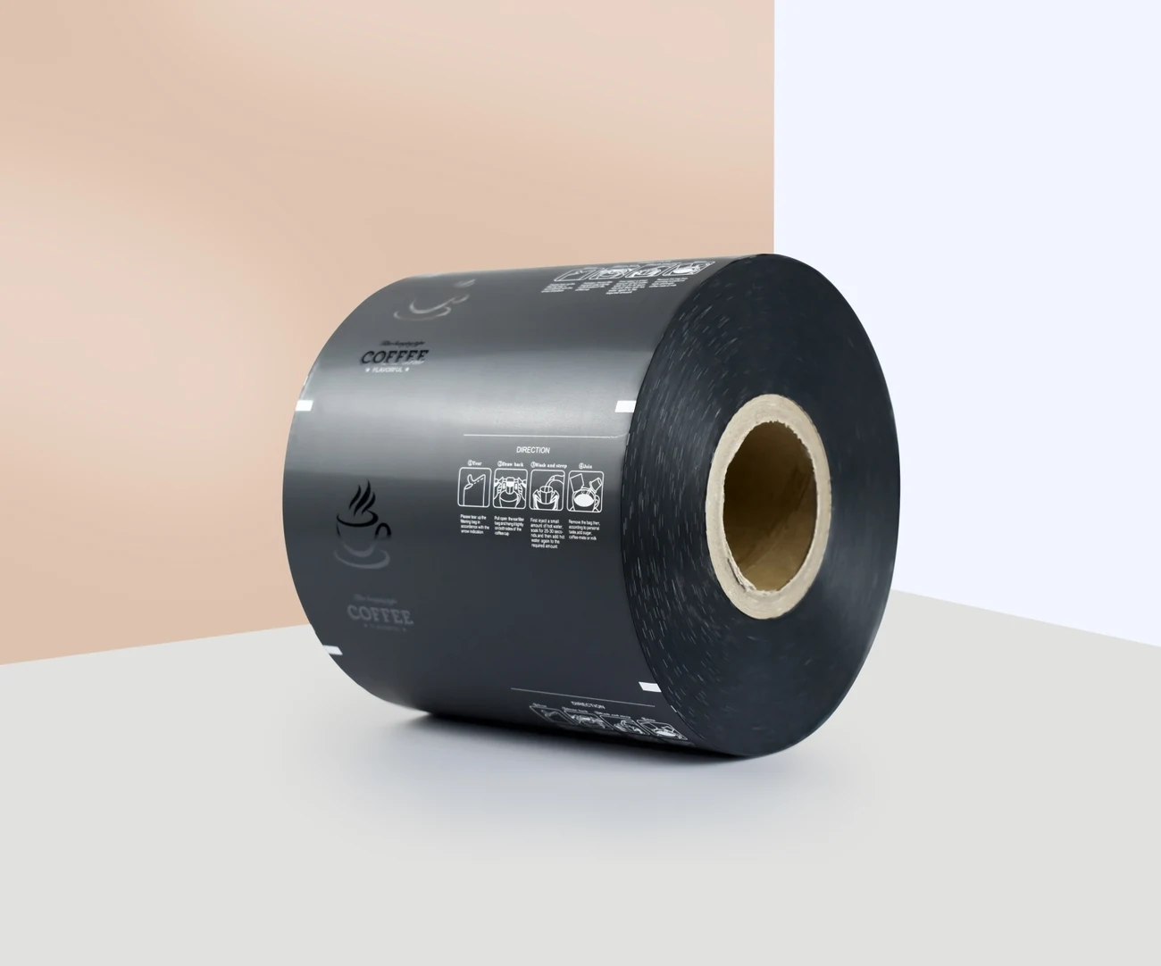 Custom printed packaging film on rolls